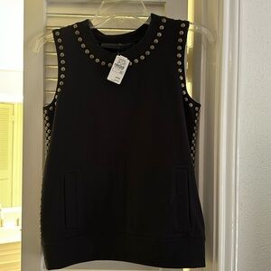 NTW Black Norma Kalmali sweater tank (96% cotton 4% spandex) never worn, tags